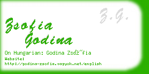 zsofia godina business card